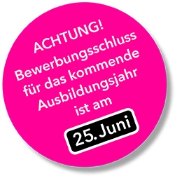 Hinweisbild zum Bewerbungsschluss